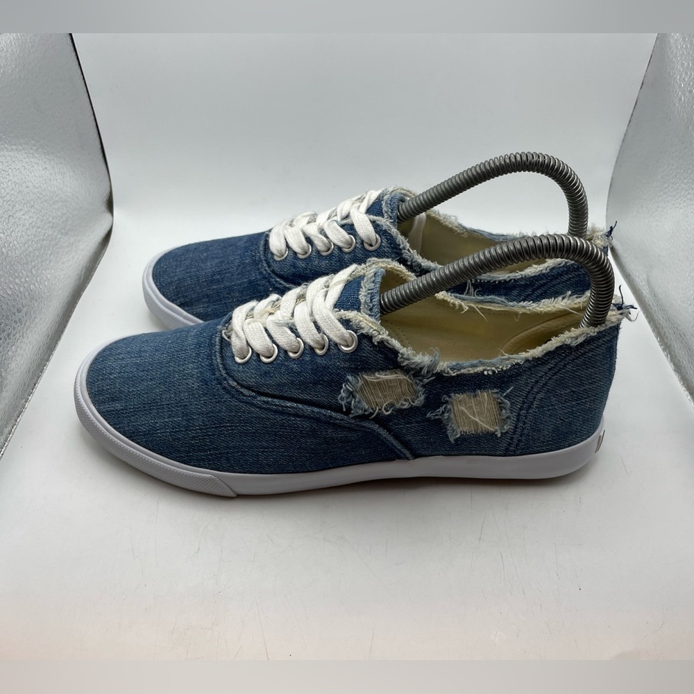 Sam Edelman Calla womens blue denim sneakers size 7